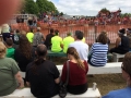 Pig wrestling at Valmy Thrasheree WI