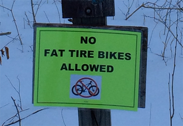 Fat Biking on State Park Trails in the Winter