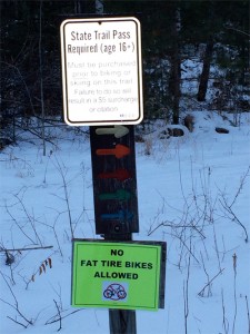 peninsula state park restricted to snow bikers