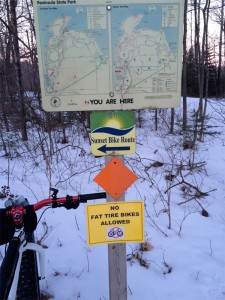Peninsula State Park Fat Bike access restrictions