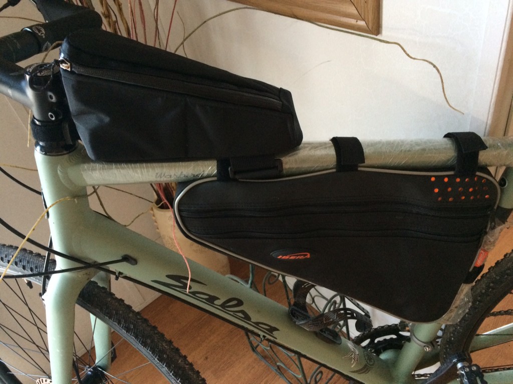 frame bags for bikepacking on a salsa warbird 2016